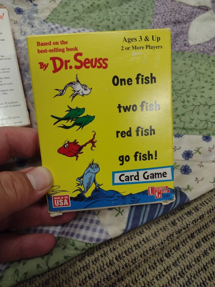 Винтажные карточные университетские игры Dr Seuss Horton Hears a Who and Go Fish как новые - Изображение 4 из 4