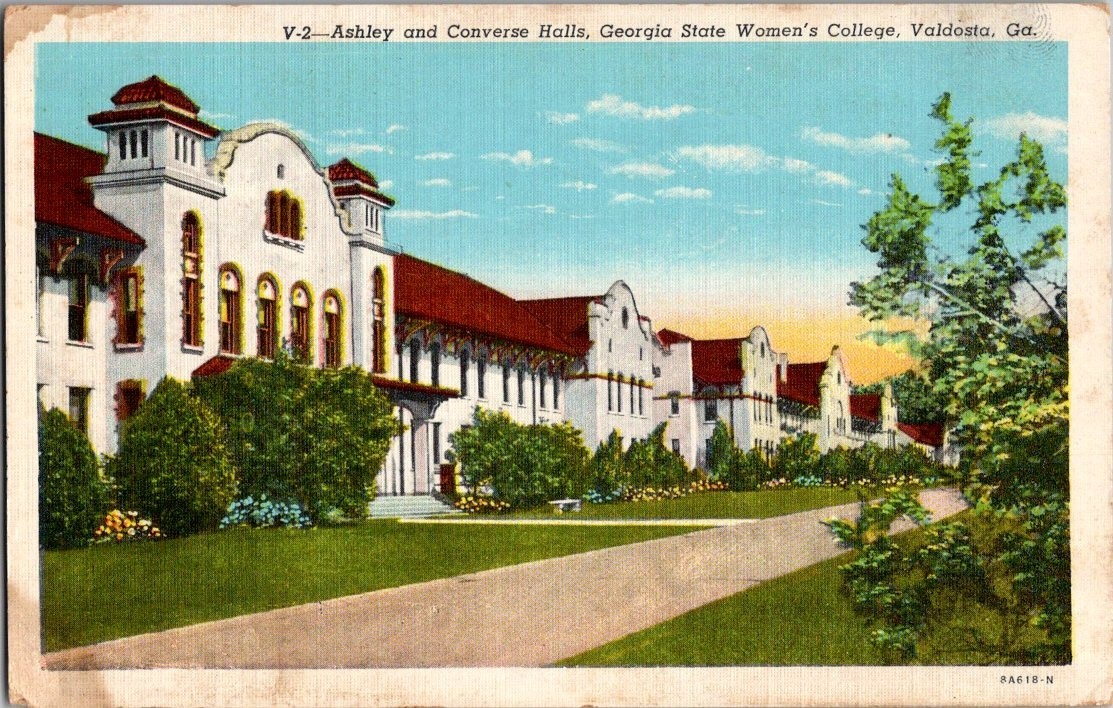 Georgia State Women's College, Valdosta, Georgia Linen Postcard