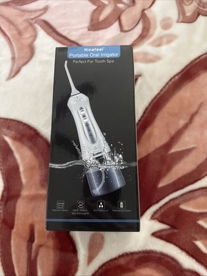 Nicefeel Wireless Portable Water Flosser Oral Irrigator with 4 Tips