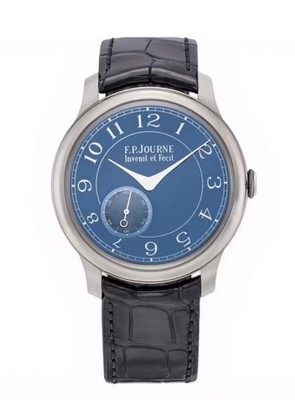 MINT F.P. JOURNE SOUVERAIN CB CHRONOMETRE BLEU 39MM TANTALUM BLUE DIAL B&P