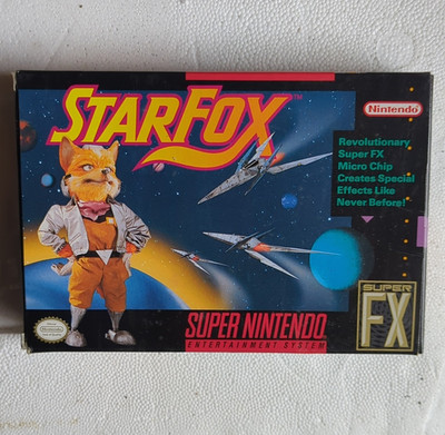 Nintendo SNES Star Fox Super FX Original Box/Case Only Cartridge Case