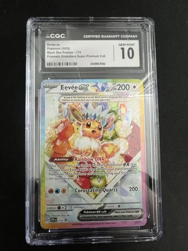 Eevee ex Black Star Promo CGC 10 Gem Mint 174 Promo Pokémon Card