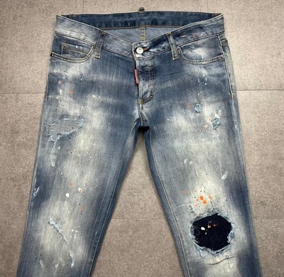 100%ORIG DSQUARED JENNIFER JEAN JEANS GR. ITAL.40 F/W20 S75LB0410 BLAU