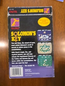 Solomon's Key Nintendo 1987 Complete CIB,  Tested Works Vintage NES