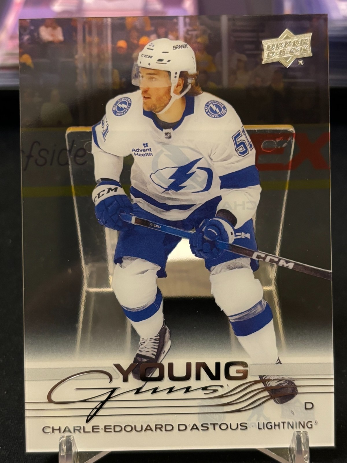 2025-26 Upper Deck Series 2 Charle Edouard D'astous Clear Cut Young Guns #457 RC