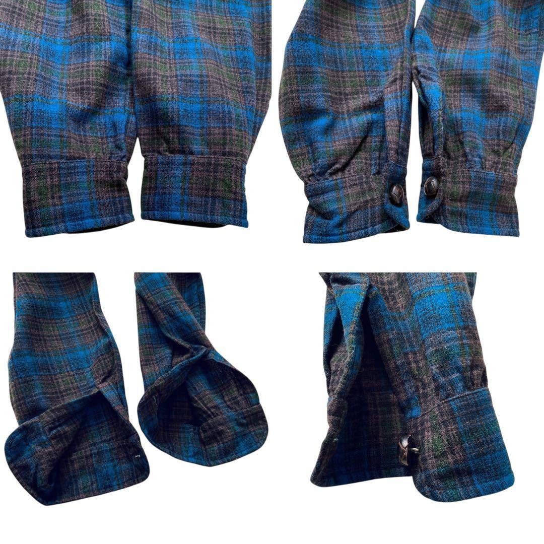 Pendleton 50s Wool Tailored Jacket Onbl Check M U… - image 7