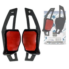 BRANDT Schaltwippen Verlängerung SET ALU SCHWARZ für VW SHARAN II 7N 2010-2015