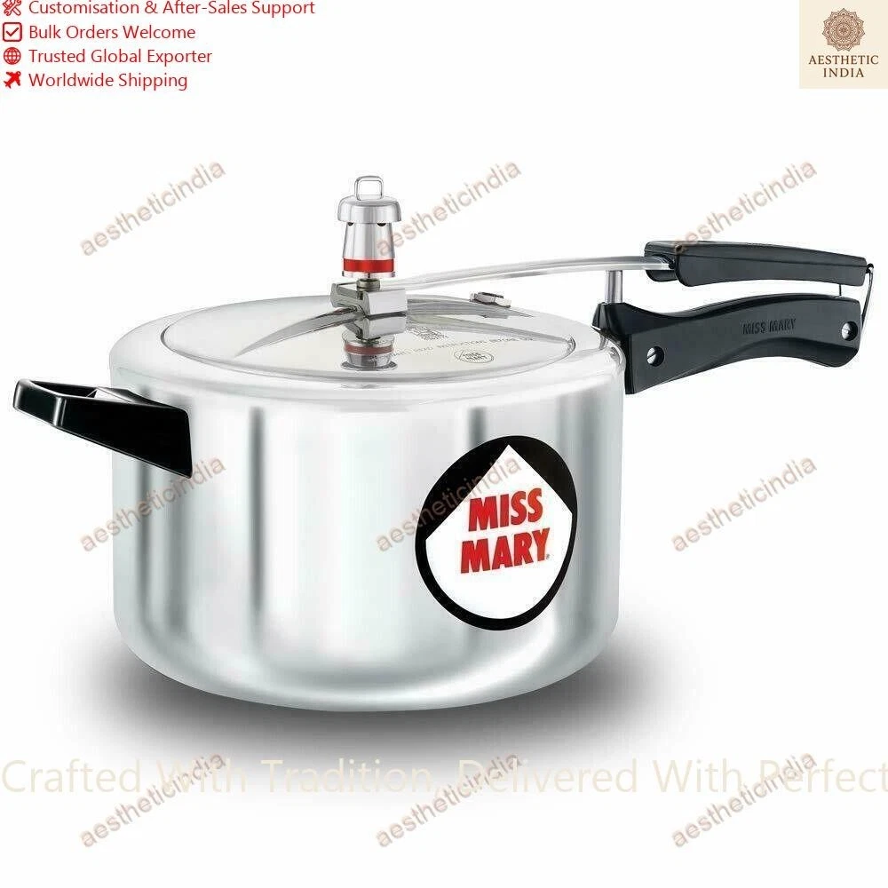 Hawkins Miss Mary Pressure Cooker Aluminum 5 Litres Silver Color Best Gift
Opens in a new window or