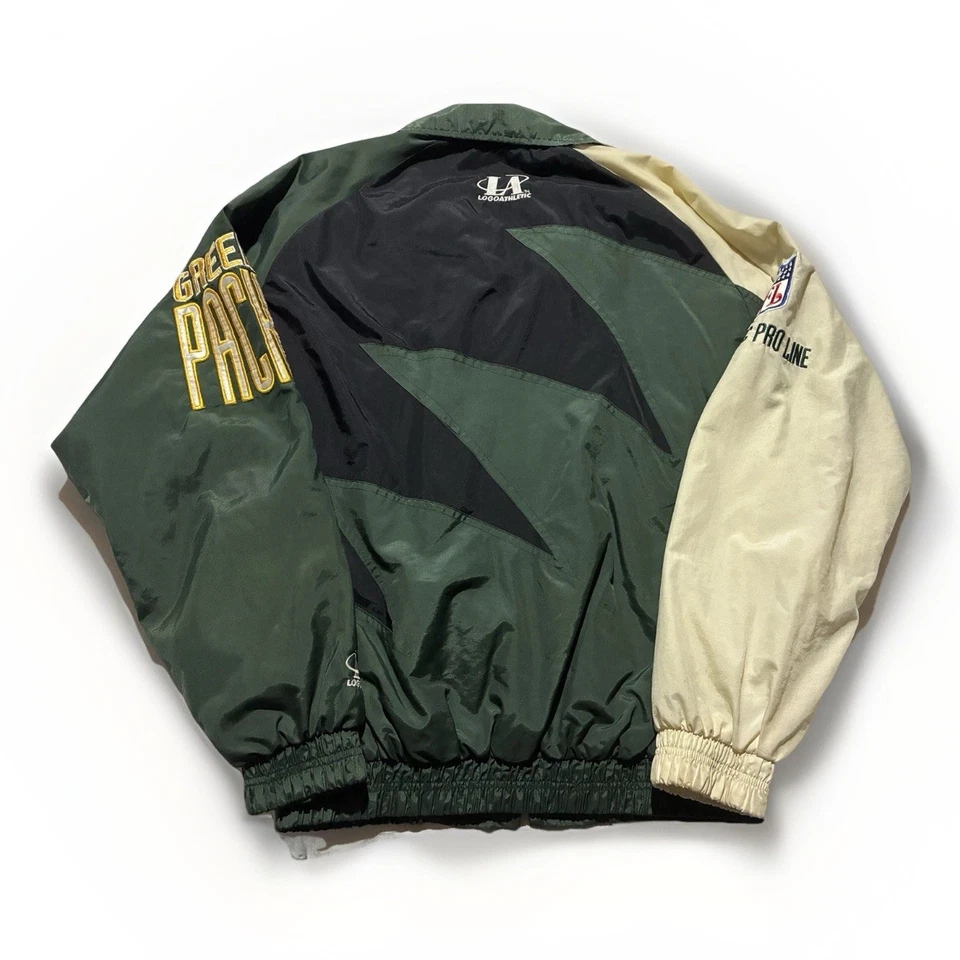 Chaqueta De Colección Años 90 Logo Athletic Packers NFL Pro Line Green Bay Cremallera Completa Corea M Foto 2 de 4