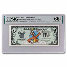 2003 $5.00 (AA) Goofy 2000 Outfit (DIS#84) CU-66 EPQ PMG