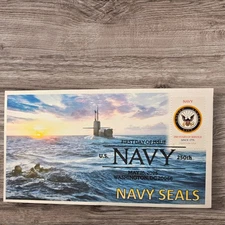 2025 Navy Stamp First Day Cover FDC Postmark Seals Ocean USA Sailor America ⚓️🏊