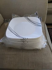 Corelle Simple Sketch 10.5" Vitrelle Square Plates - Selling Each. Available  30