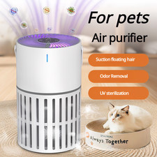 Portable Negative Ion Air Purifier with HEPA & Activated Carbon, Quiet, USB-C
