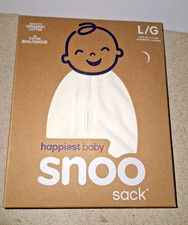 Happiest Baby Snoo Sack Size Large 4-6 Months Sleep Swaddle Ivory New In Box