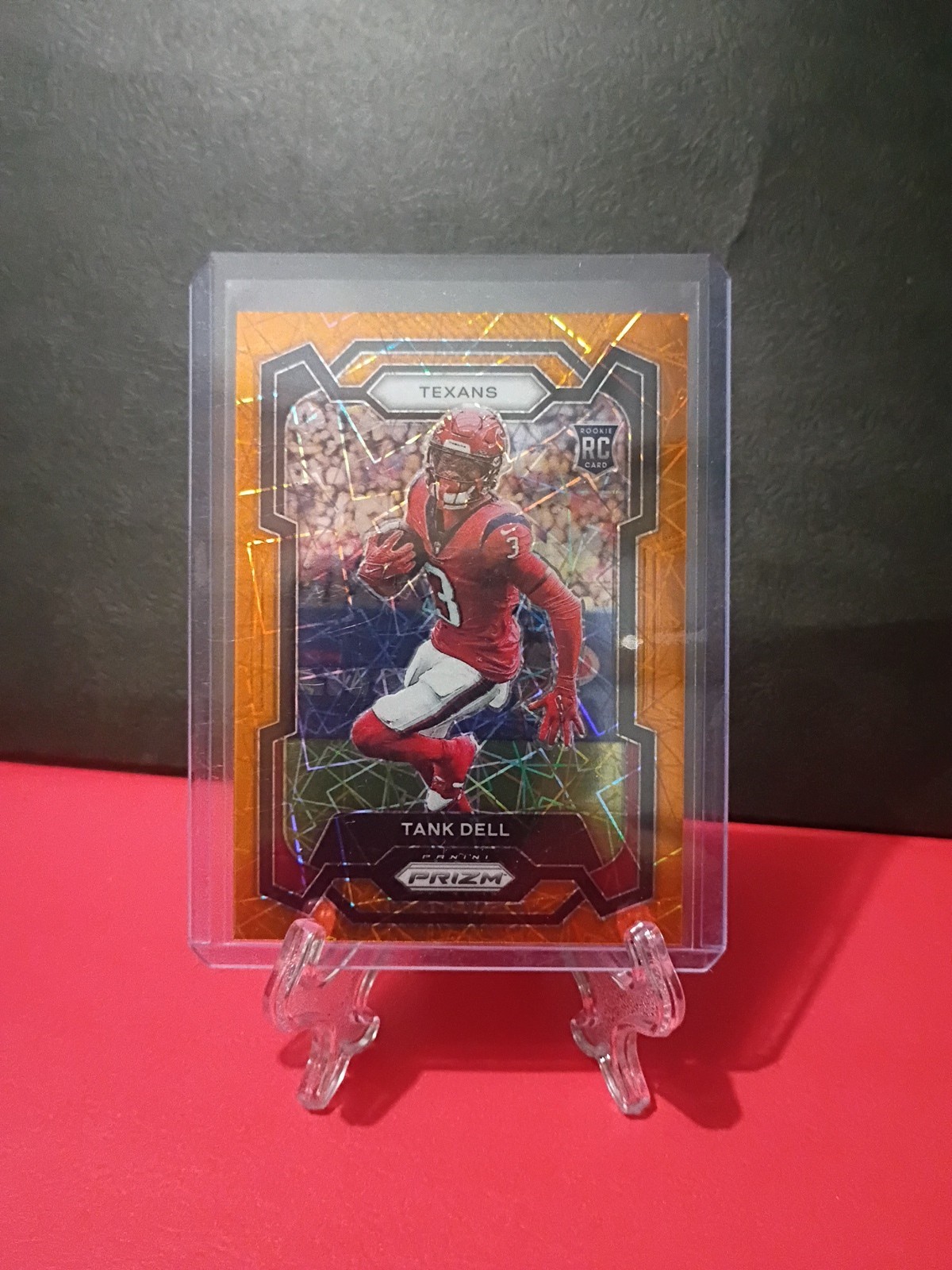2023 Panini Prizm - Rookies Tank Dell #341 Orange Lazer Prizm (RC)