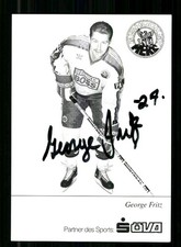 George Fritz Mannheimer ERC 1990-91 Autogrammkarte Original + A 255900