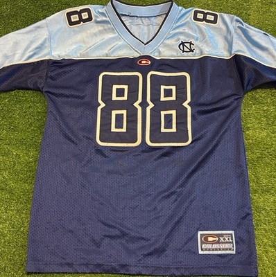 Vintage North Carolina Tar Heels jersey mens small blue colosseum football 12