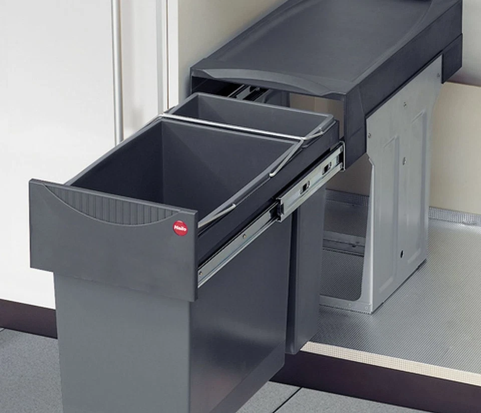 Hailo Cucina Pattumiera Incasso Da 30cm Armadio 2-fach Raccolta Differenziata - Immagine 2 di 4