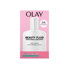 Olay Beauty Fluid Face And Neck Sensitive Moisturiser 200ml