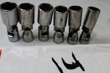 Snap On 7pc SAE 3/8 Drive 6 Point Deep Swivel Socket Set FSU