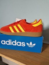 Adidas Munchen SPZL Men's Trainers Red / Yellow Size 9