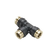 Parker 364Ptc-4-4-6 Composite Dot Push-To-Connect Fitting, Composite, Black