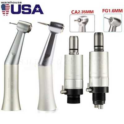 Dental Slow Speed Contra Angle Handpiece Fit 1.6/2.35mm Friction Grip Air Motor