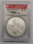 2012-(S) American Silver Eagle. PCGS MS69 First Strike. Mercanti Signature Label