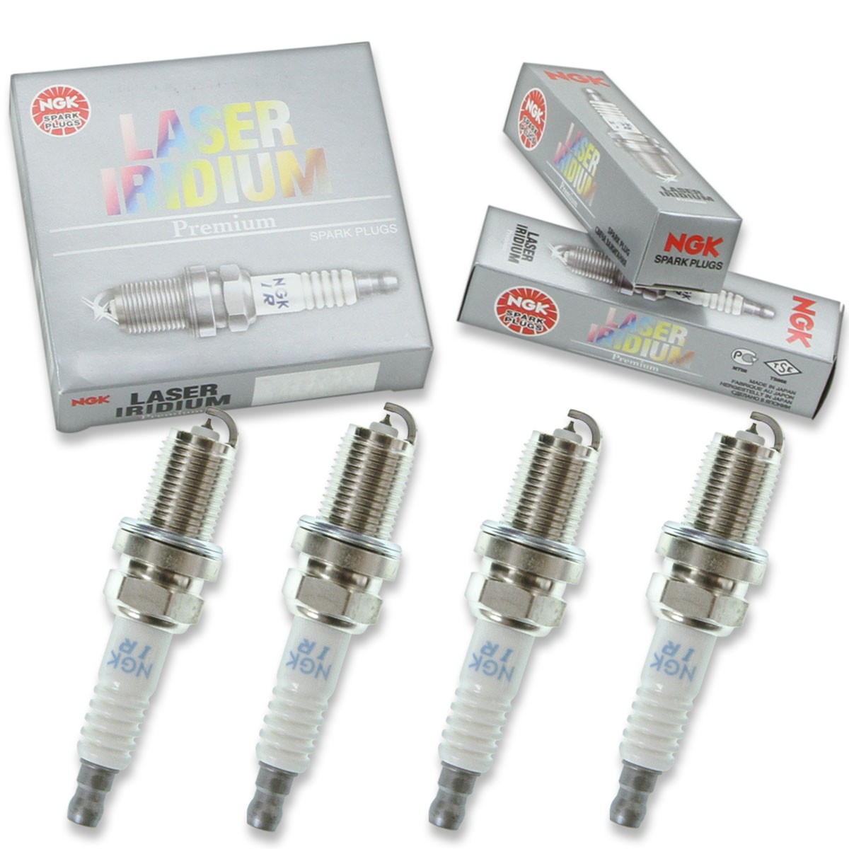 4 pc NGK 5115 IFR7F-4D Laser Iridium Spark Plugs for FR3KII332 7321 Ignition ta