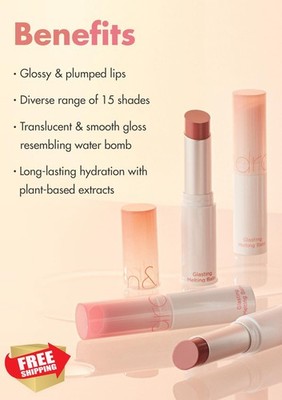 romandnd GLASTING MELTING BALM #09 PEONIES K-Beauty Lip Tint