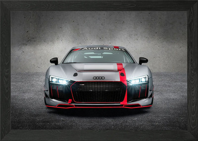 Audi Sport Car Framed Wall Art Poster Canvas Print Picture