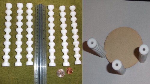 UNIVERSAL PARTS CARRIER: PTFE TEFLON side piece kit; LENS or WORK HOLDER rod
