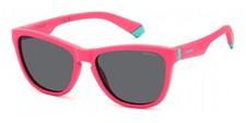 Image of Polaroid PLD 8056/S JUNIOR MATTE PINK/GREY 49/14/130 junior Sunglasses