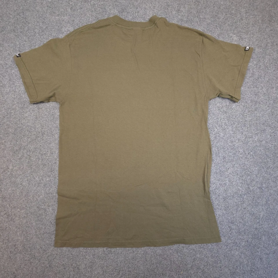 Camisa Crooks & Castles Para Hombre MEDIANA Verde Manga Corta Cuello Redondo Algodón Talla M Foto 4 de 4