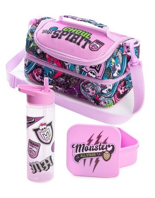 Monster High Purpur Ghoul Spirit Lunchtasche, Flasche und Imbisstopf Mädchen