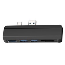 SD/SDHC/SDXC/Micro SD Black USB HUB Docking Station For Surface Pro 4/5/6 J