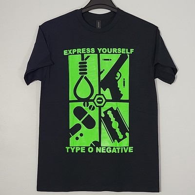 TYPE O NEGATIVE Express Yourself 2XL T-Shirt Black Mens Band Logo