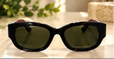 Gucci GG1667SK 002 Women  s Sunglasses Black Green Burgundy 54-20-145