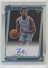 2021-22 Panini Donruss Optic Rated Rookie Holo Prizm Signatures JT Thor Auto 9cr