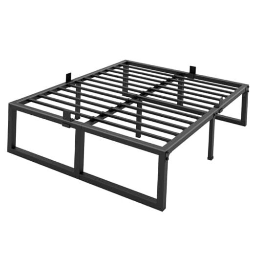 18 Inch Bed Frame,3500 lbs Heavy Duty Metal Platform, Steel 