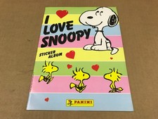 New Vintage 1986 Panini Peanuts - I Love Snoopy Sticker Album - Unused