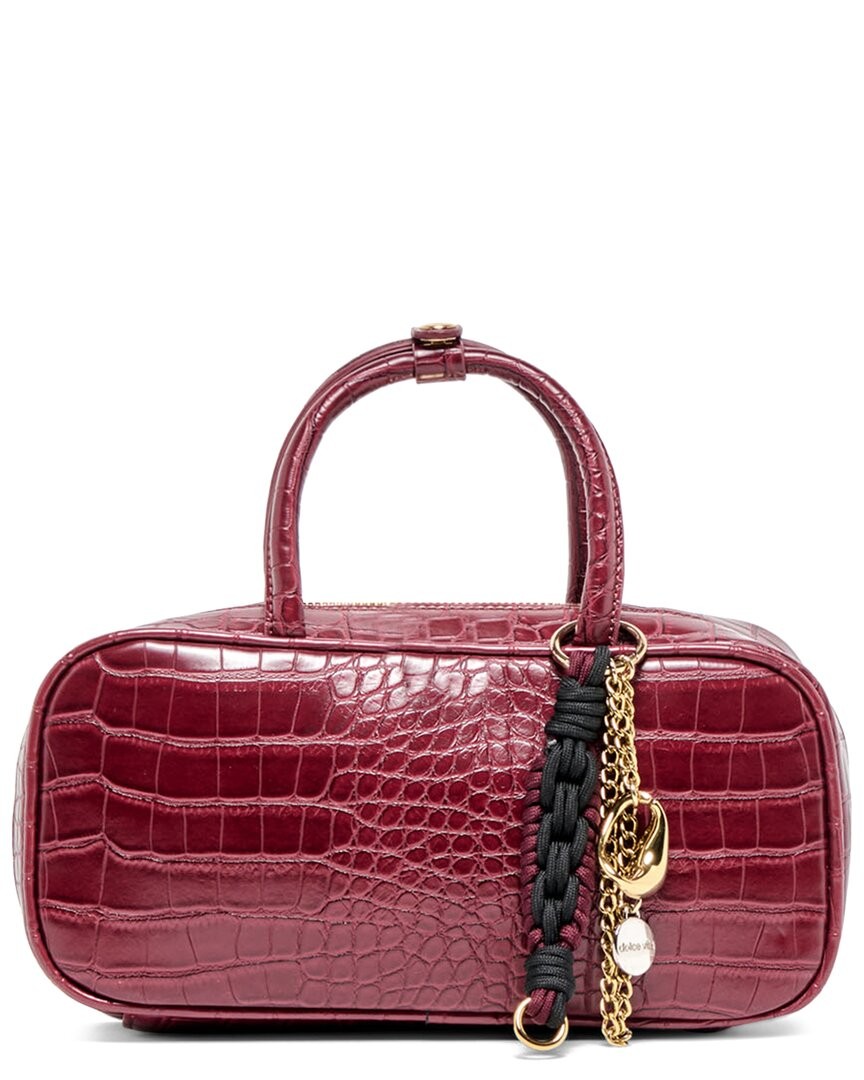 Dolce Vita Flyn Croco Satchel Womens Red 11690₽