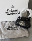 Vivienne Westwood Mini Croc Embossed Bag Black Handbag
