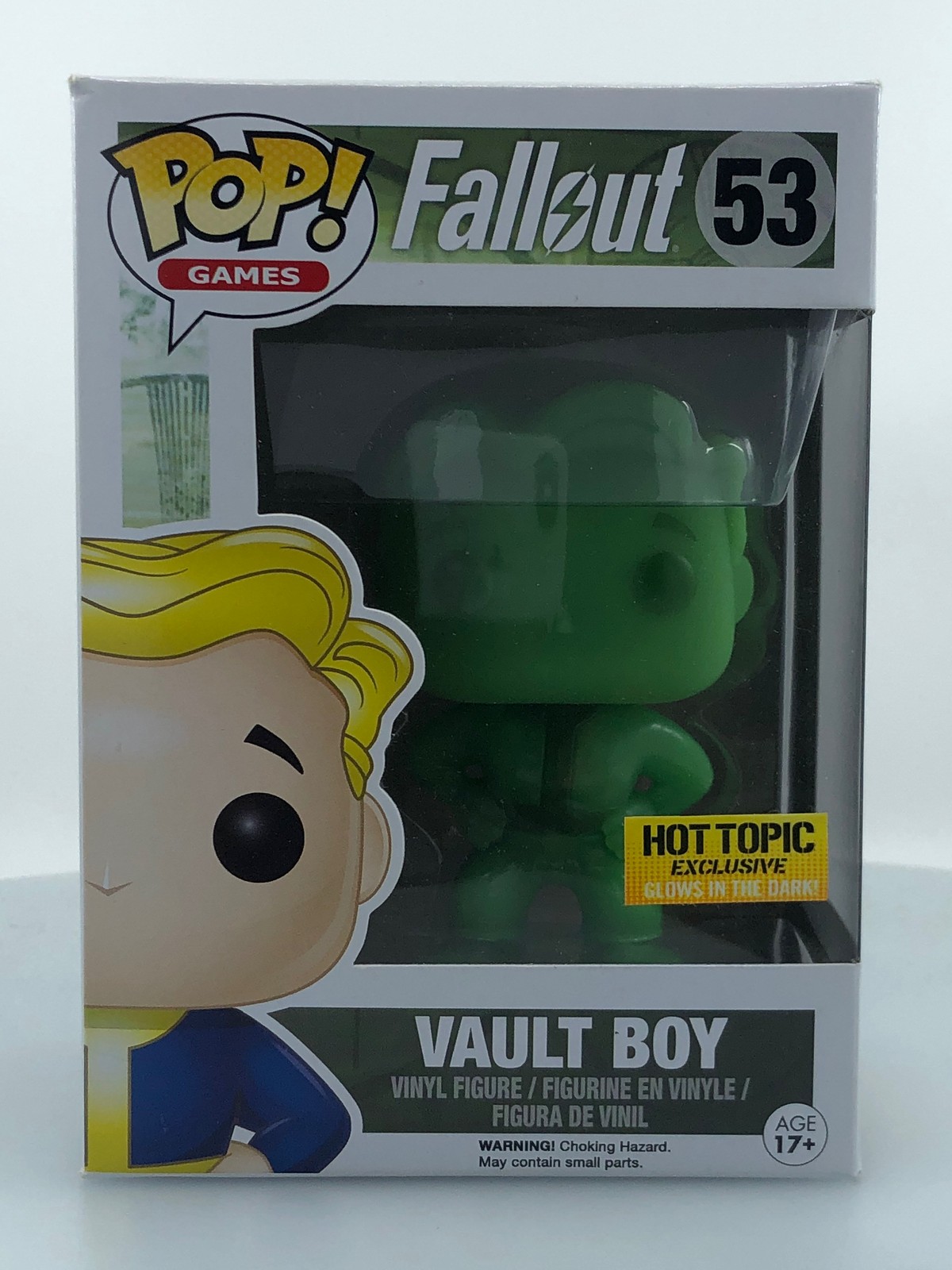 Funko Pop! Juegos Fallout Vault Boy Verde #53 Hot Topic Exclusivo Caja Dañada
