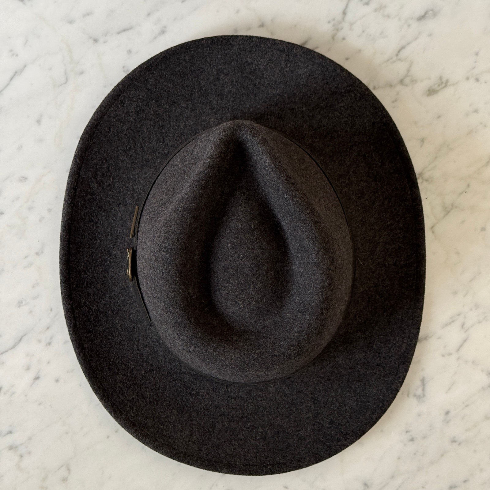 Pendleton 100% Virgin Wool Gray Outback Hat - Siz… - image 4