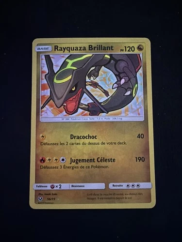 Pokémon TCG Shining Rayquaza Holo Rare Card Shining Legends 56/73