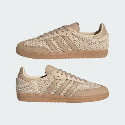 adidas Originals Samba OG Shoes JR9446 Sand Strata Beige Gum Women's US Size5-15