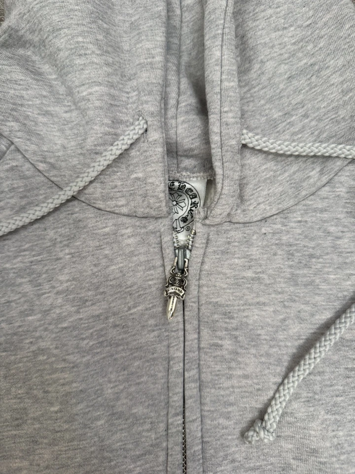 Chrome Hearts Vintage Thermal Floral Zip Up Hoodie  - Image 4 of 4