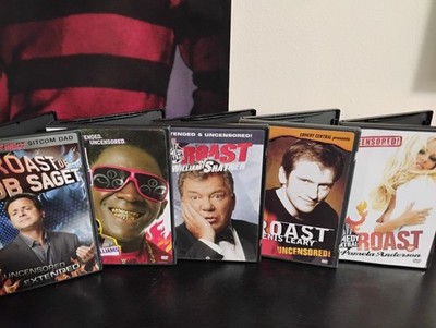 Comedy Central Roast Dvd Lot Of 5 Bob Saget,Pam Anderson,Dennis Leary,Flava Fla