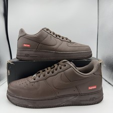 Usato Taglia 12 - Nike Supreme x Air Force 1 Low Box Logo - Marrone Barocco